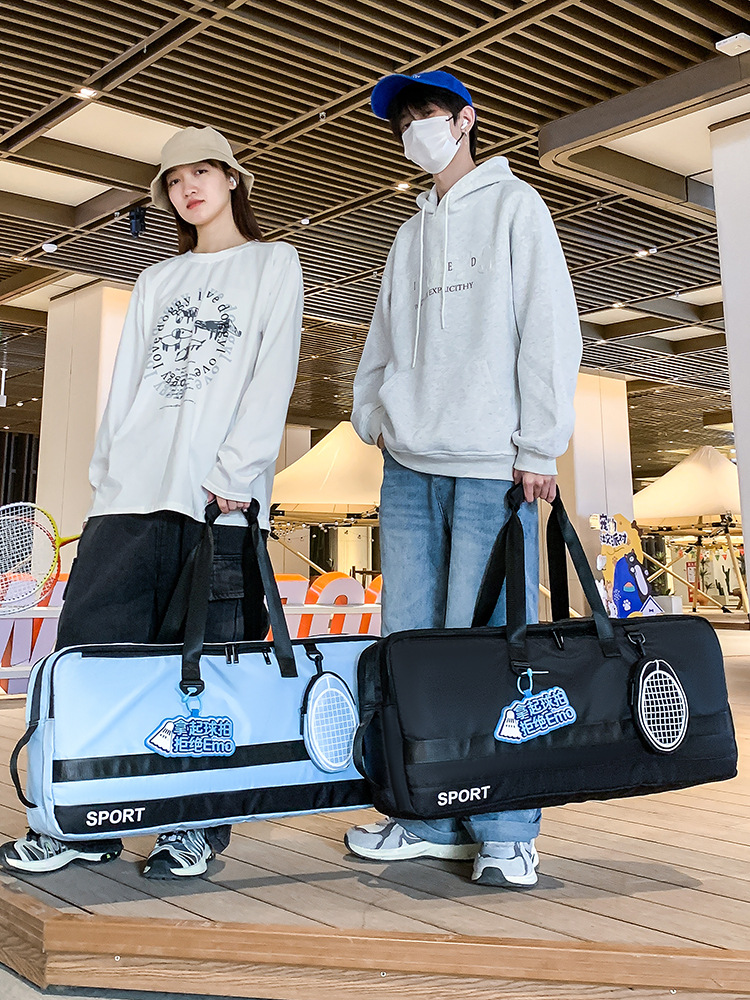Badminton Xxl - 大容量ユニセックスバドミントン＆テニスラケットバッグ – ウェット/ドライ分離、ショルダー＆ハンドキャリー両用スポーツバッグ