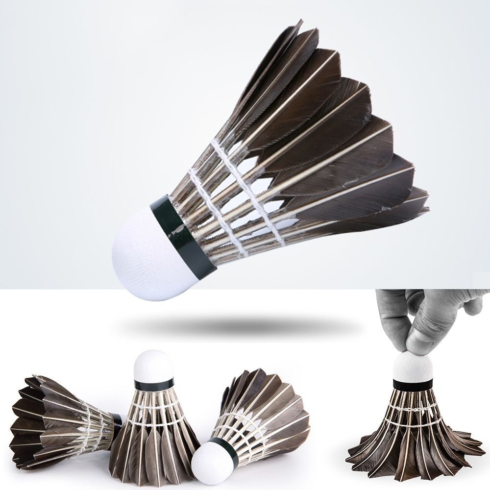 Badminton Nylon Shuttlecock - プロのバドミントンシャトルコックブラックグースフェザーバドミントンシャトルコックトレーニングスポーツバドミントンボール