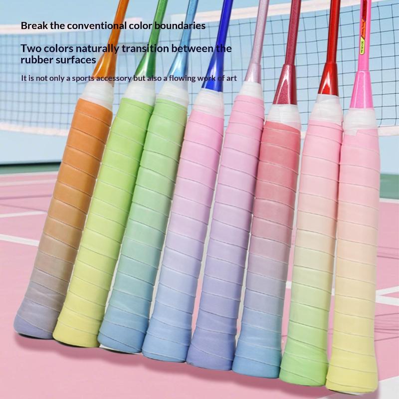 Badminton Question - 10 個のテニスラケットオーバーグリップ PU スウェットバンド耐久性のある吸収グリップ滑り止めバドミントンやスカッシュプレーヤー向け