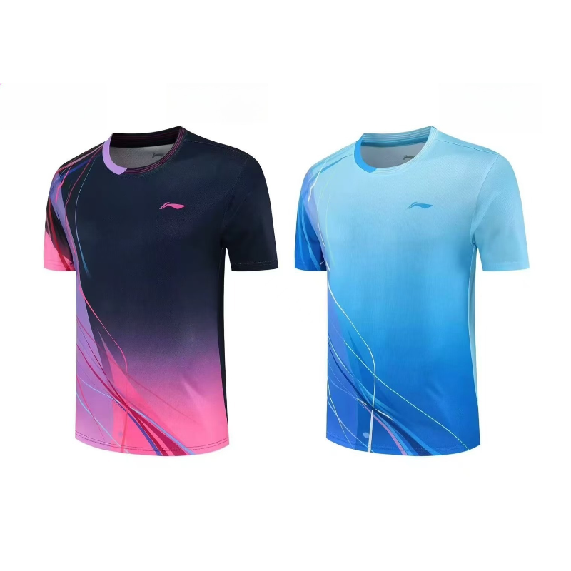 Badminton Png - 新しい卓球スポーツウェアバドミントンテニス半袖トレーニングスーツ通気性速乾性吸汗性Tシャツトップ