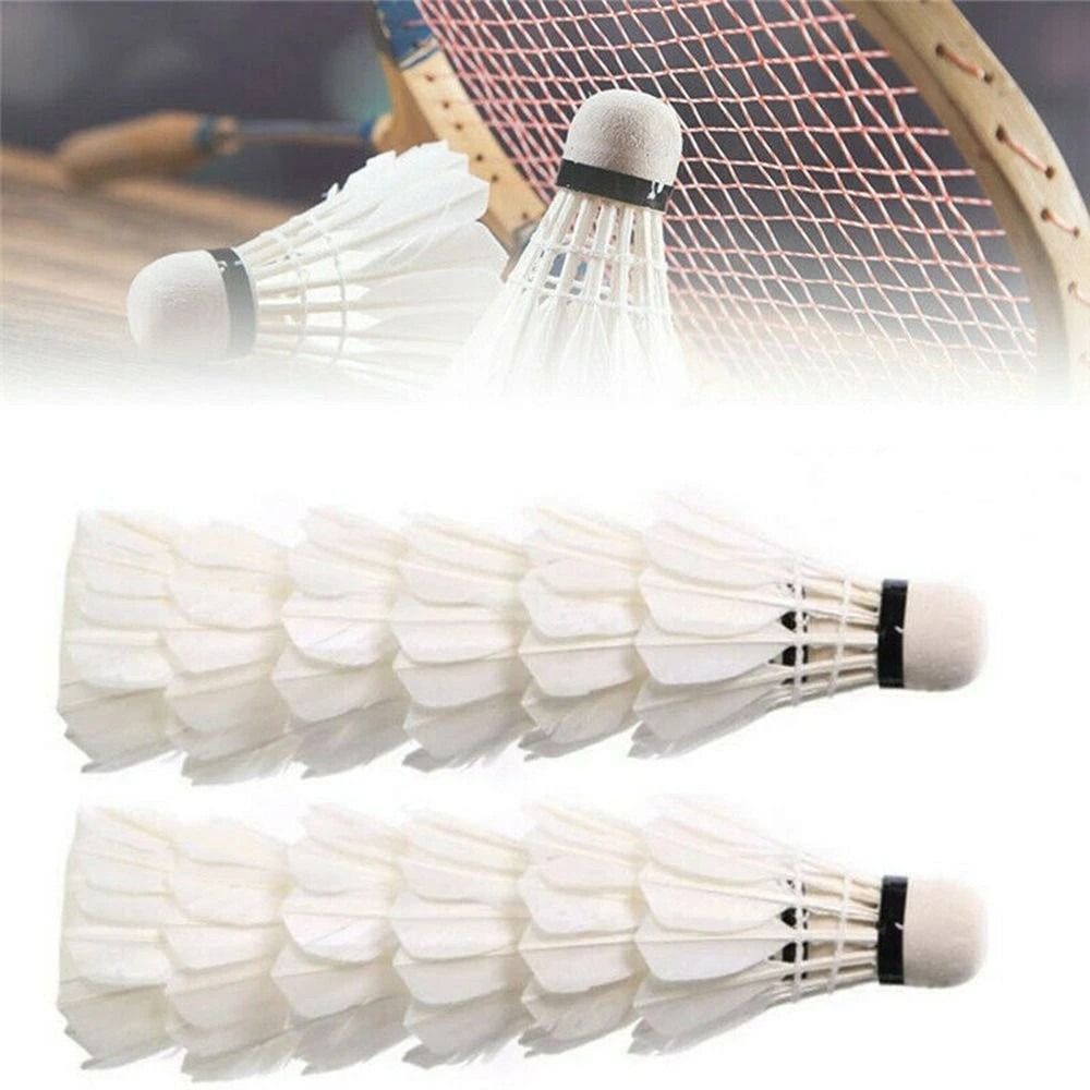 Badminton Nylon Shuttlecock - 3/6/12 個プロフェッショナルバドミントン羽根黒ガチョウの羽バドミントン羽根トレーニングスポーツバドミントンボール