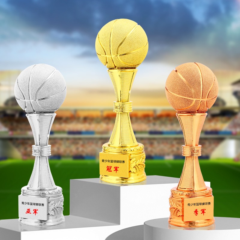 大規模なバスケットボールトロフィー,サッカートロフィー,ゴー - Badminton Cup のレビューと価格