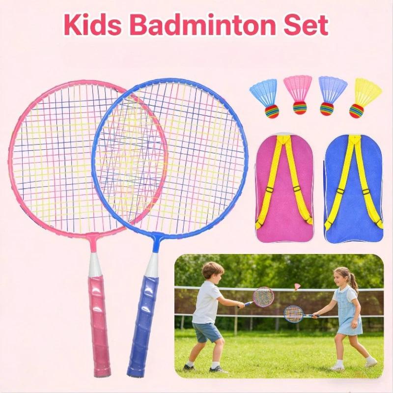 2 個子供用バドミントンラケット 3 シャトルコック付き子供 - Badminton League のレビューと価格