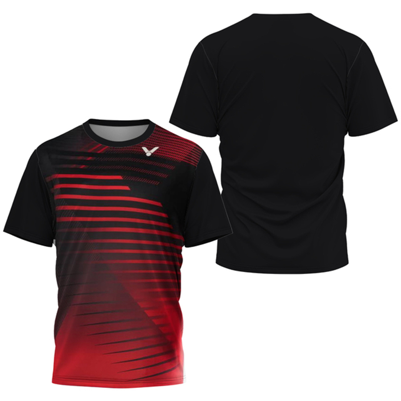 メンズ通気性速乾性Tシャツ,グラデーション原宿バドミントント - Badminton Png のレビューと価格