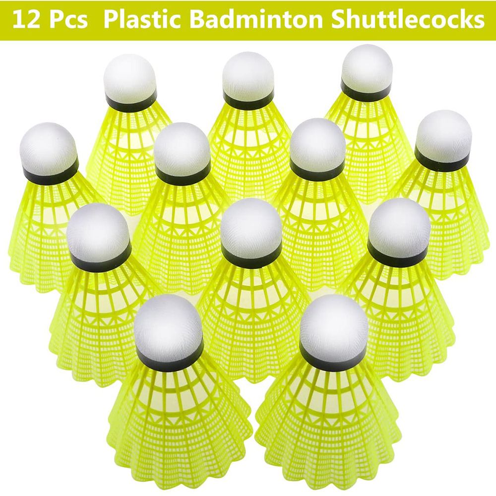 新しいプラスチック製バドミントンシャトルコック、耐久性と安定 - Badminton Nylon Shuttlecock のレビューと価格