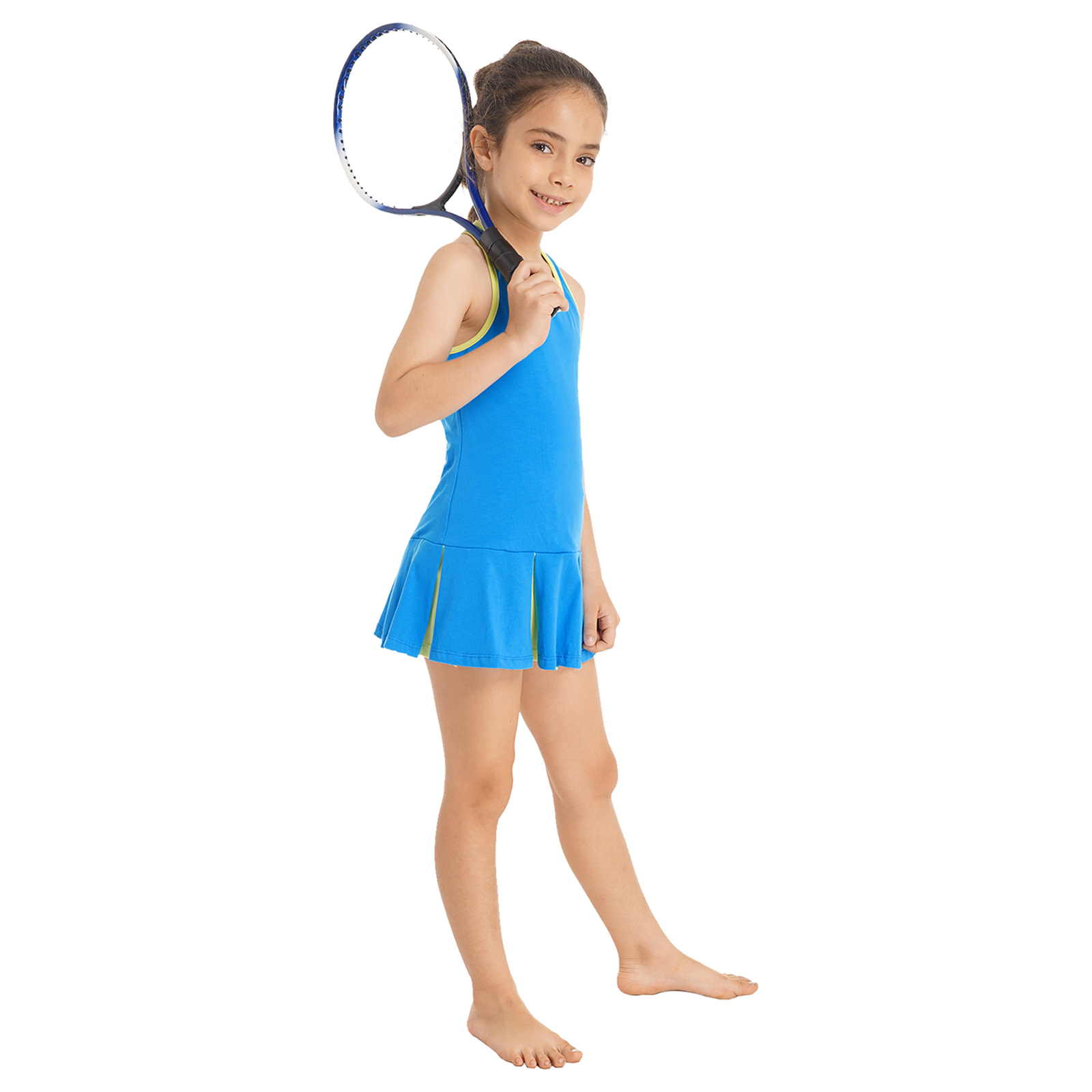子供用ノースリーブオープンアッパーバックスポーツセット、テニ - Badminton Question のレビューと価格