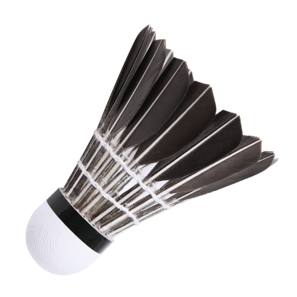 プロのバドミントンシャトルコックブラックグースフェザーバドミ - Badminton Nylon Shuttlecock のレビューと価格