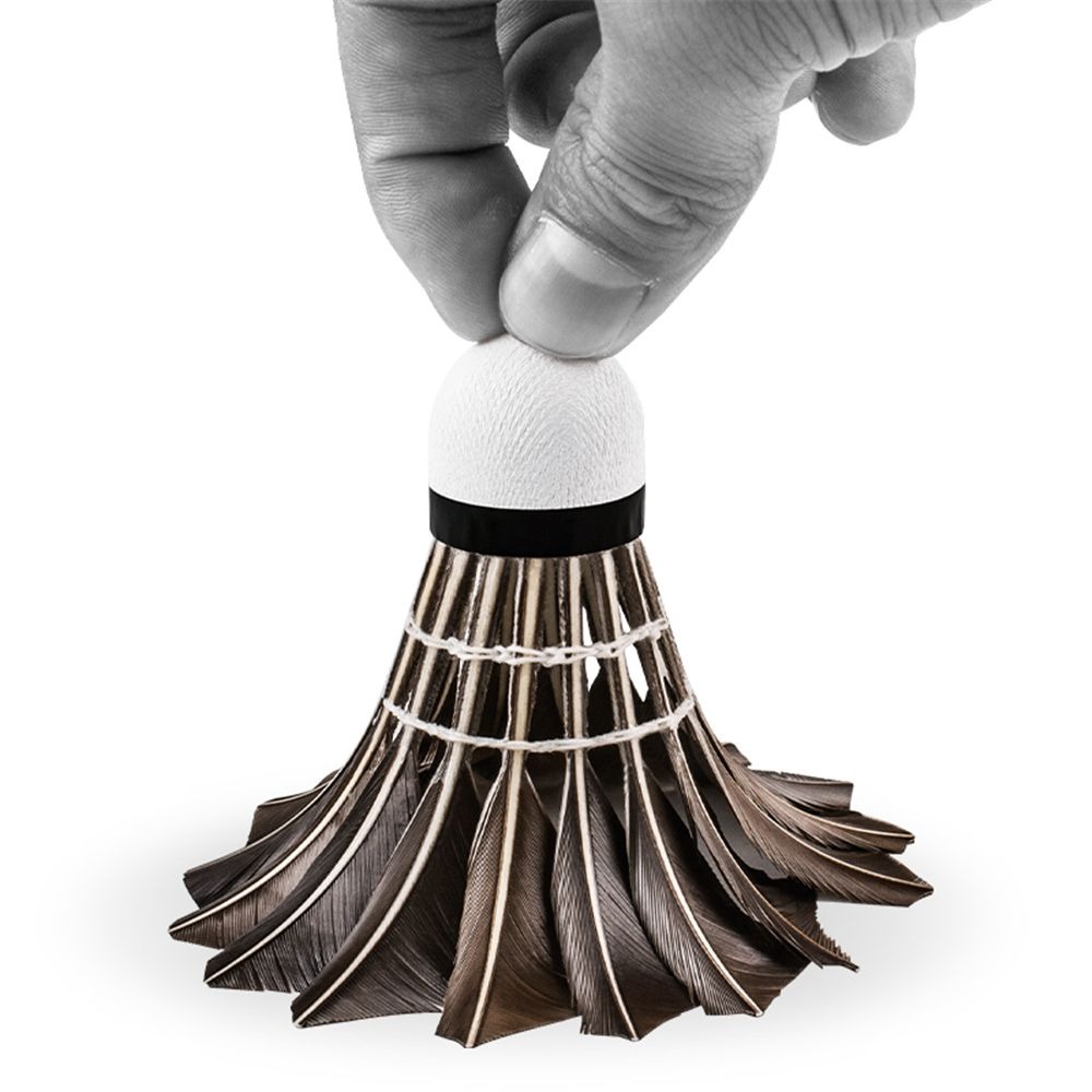 プロのバドミントンシャトルコックブラックグースフェザーバドミ - Badminton Nylon Shuttlecock のレビューと価格