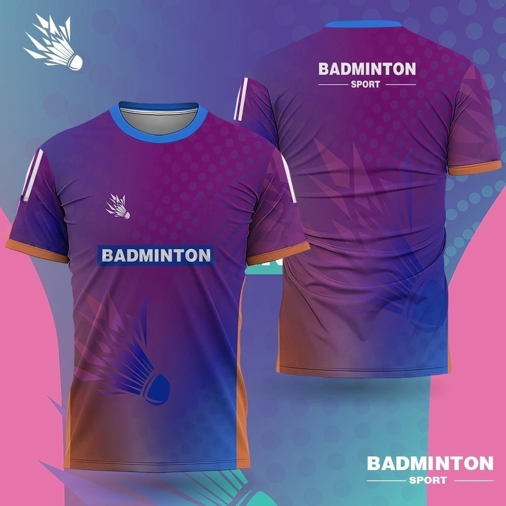 メンズバドミントンウェア グラデーション 3D プリント バ - Badminton Logo のレビューと価格