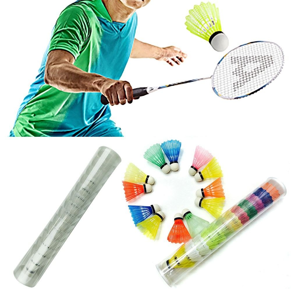 防風バドミントンマルチカラーフォームボール頭プラスチックシャ - Badminton Nylon Shuttlecock のレビューと価格
