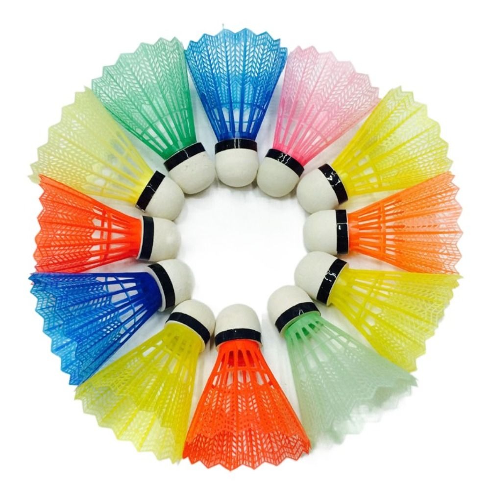 防風バドミントンマルチカラーフォームボール頭プラスチックシャ - Badminton Nylon Shuttlecock のレビューと価格