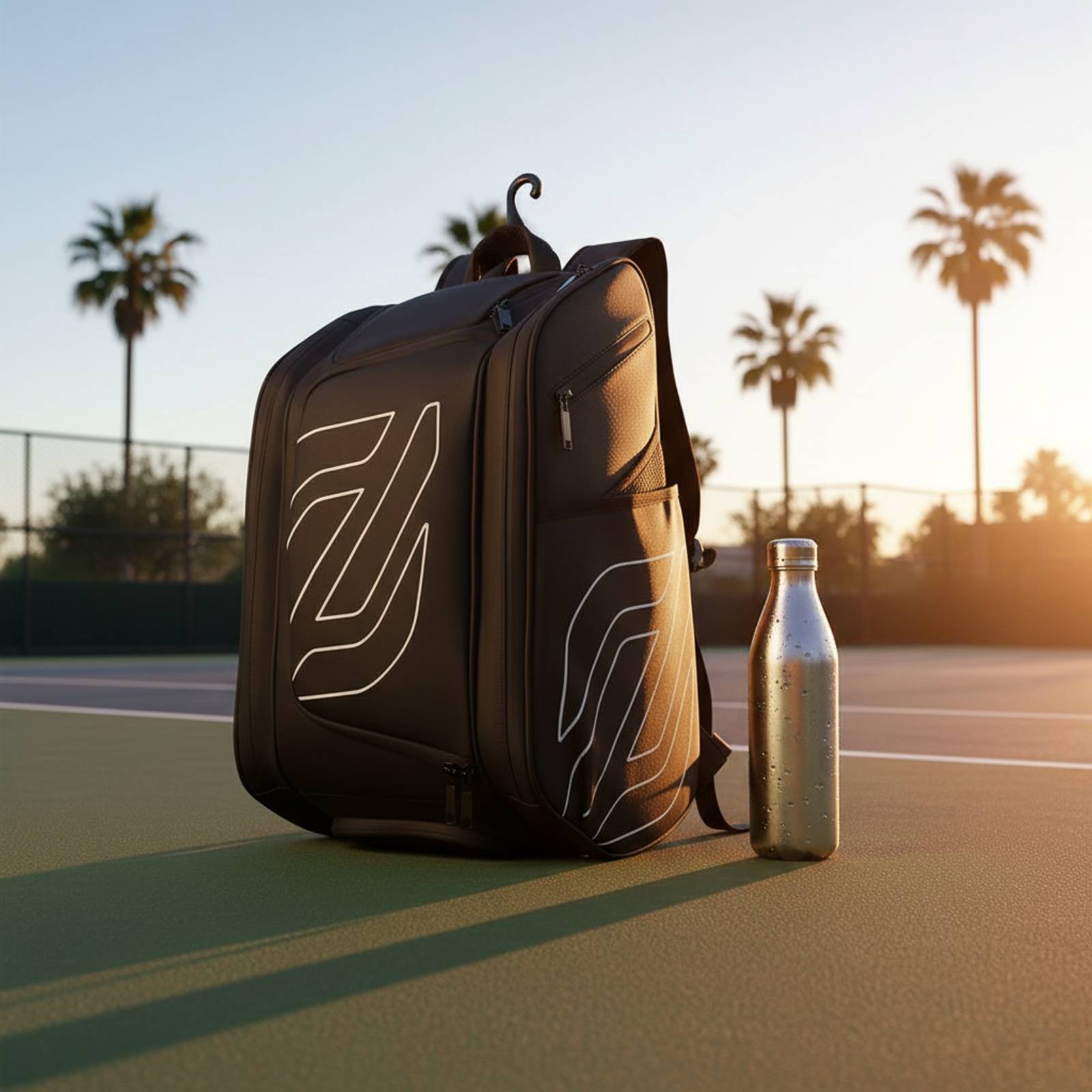 ピックルボールバックパック サイドポケット付き テニスバック - Badminton Question のレビューと価格
