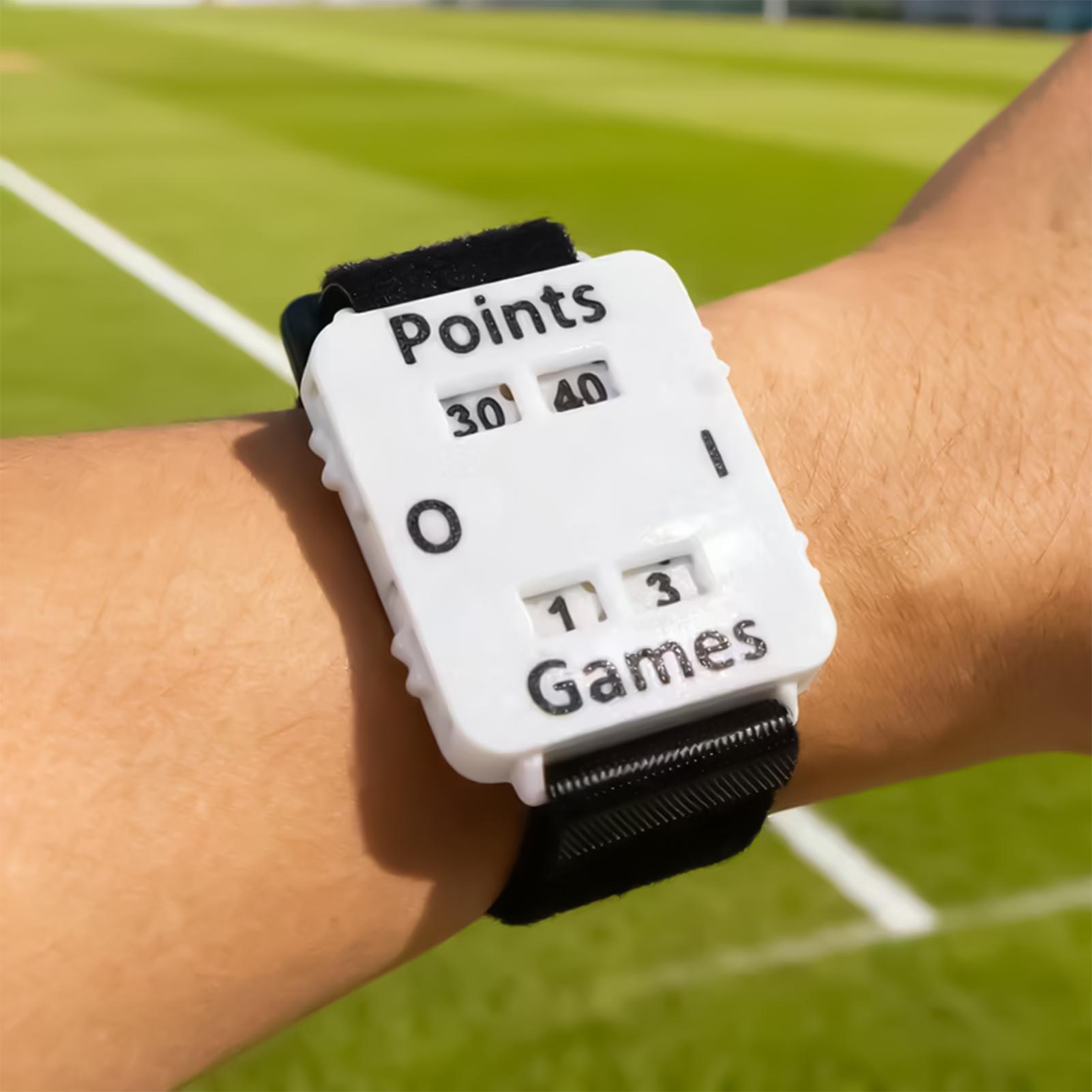 ポータブルクリケットテニスパデルスコアラーリストバンドインス - Badminton Counter のレビューと価格