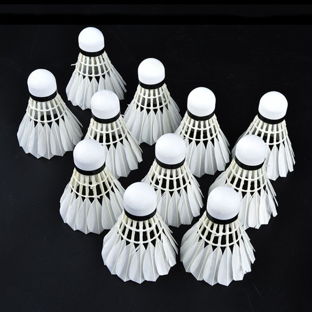 3/6/12 個プロフェッショナルバドミントン羽根黒ガチョウ - Badminton Nylon Shuttlecock のレビューと価格