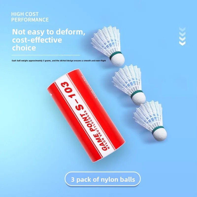 1 チューブ 3 個 Kumpoo バドミントンボールシャト - Badminton Nylon Shuttlecock のレビューと価格