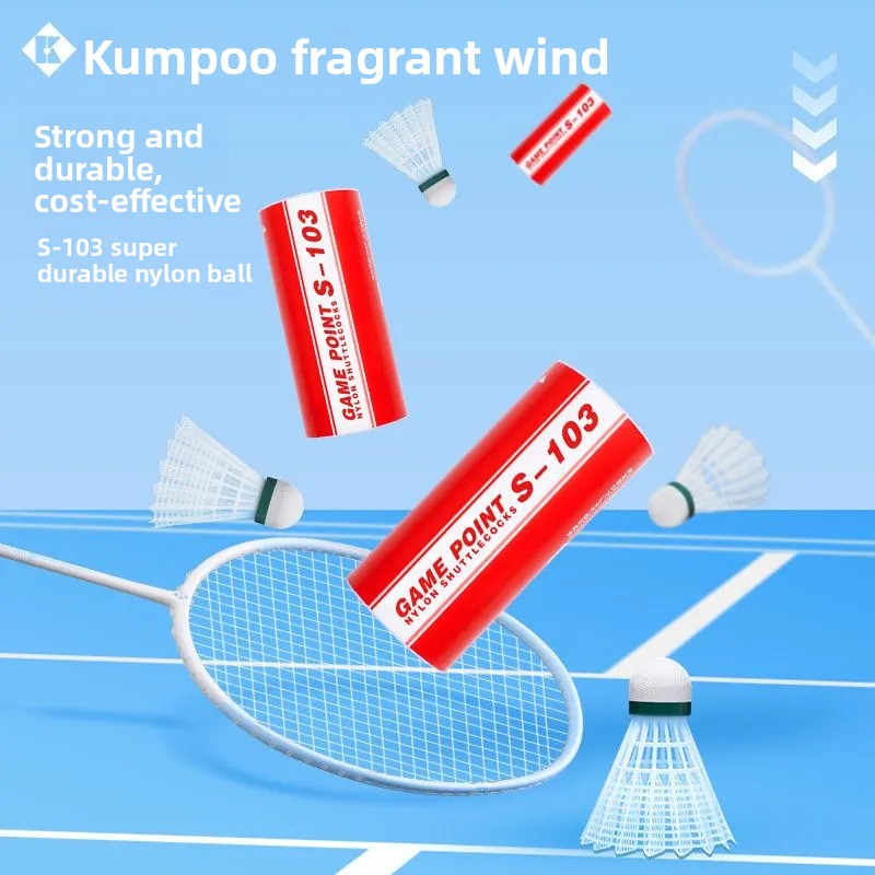1 チューブ 3 個 Kumpoo バドミントンボールシャト - Badminton Nylon Shuttlecock のレビューと価格