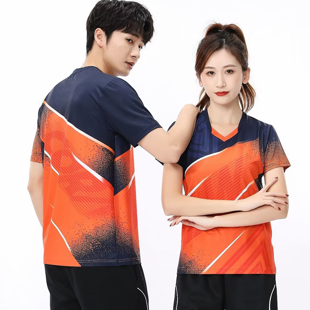 男性と女性のためのテニスTシャツ,半袖スポーツトップ,速乾性 - Badminton Png のレビューと価格