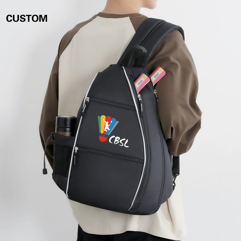 メンズスポーツ用カスタムラケットバックパック、アウトドアスポ - Badminton Logo のレビューと価格