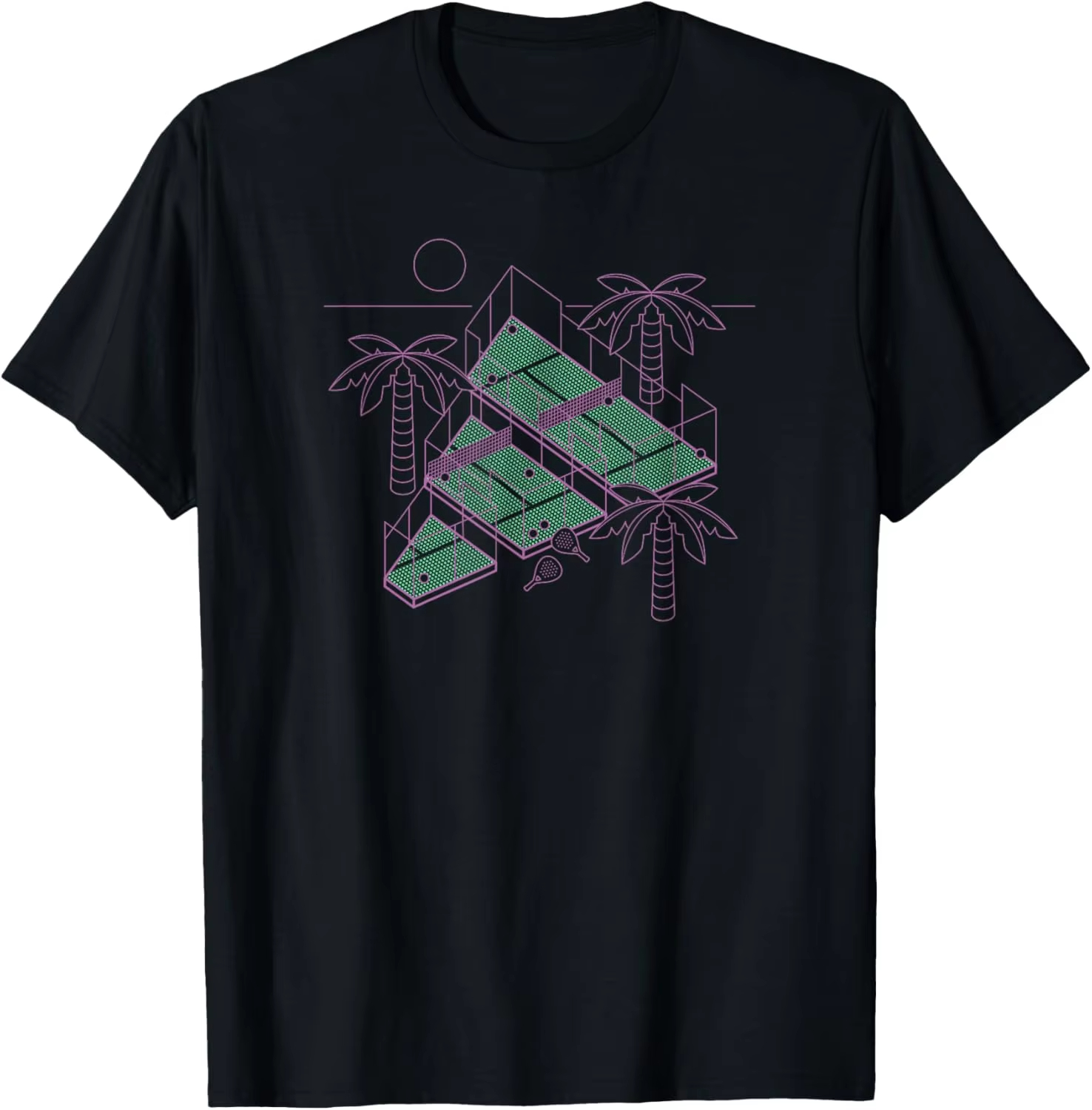 バッジオブスポーツテニスパデルロゴグラフィックTシャツユニセ - Badminton Logo のレビューと価格