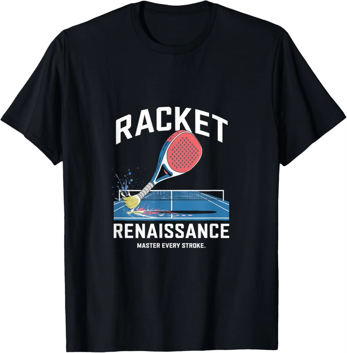 バッジオブスポーツテニスパデルロゴグラフィックTシャツユニセ - Badminton Logo のレビューと価格