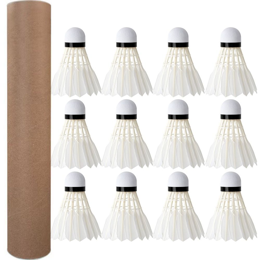 プロのバドミントンシャトルコック、ブラックグースフェザー、ト - Badminton Nylon Shuttlecock のレビューと価格