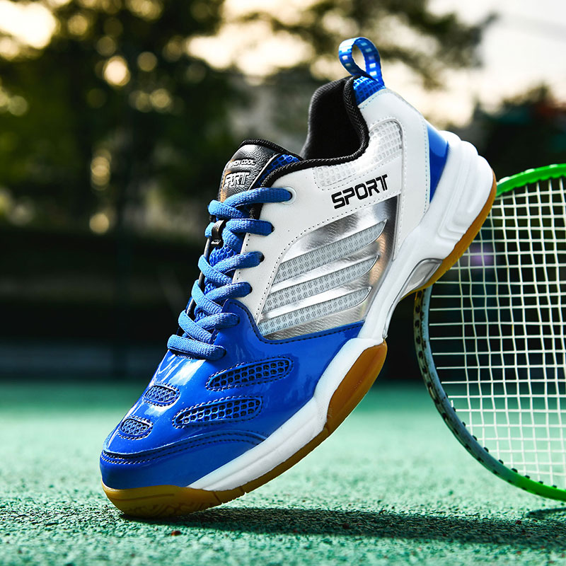 男女兼用プロテニス＆バドミントンシューズ、大型サイズ通気性メ - Badminton Xxl のレビューと価格