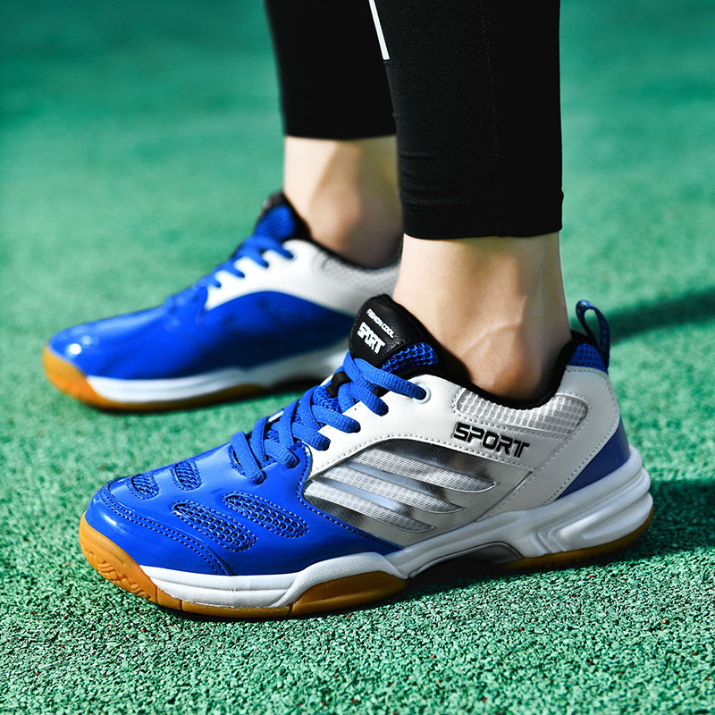 男女兼用プロテニス＆バドミントンシューズ、大型サイズ通気性メ - Badminton Xxl のレビューと価格