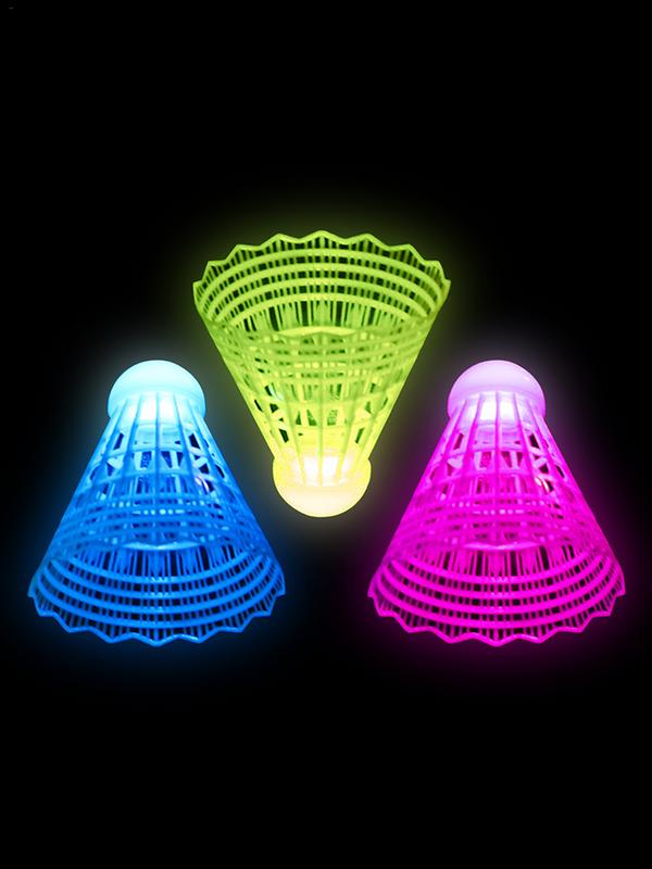 Noveltyplace-LEDライトバドミントンシャトルコ - Badminton Nylon Shuttlecock のレビューと価格