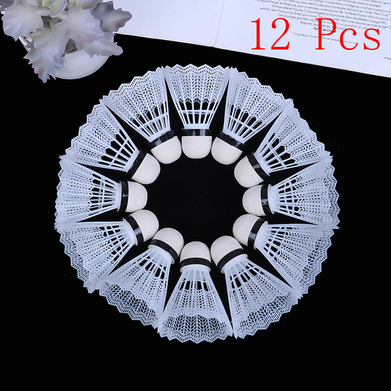 12個入り 軽量プラスチック製バドミントンシャトルコック ポ - Badminton Nylon Shuttlecock のレビューと価格