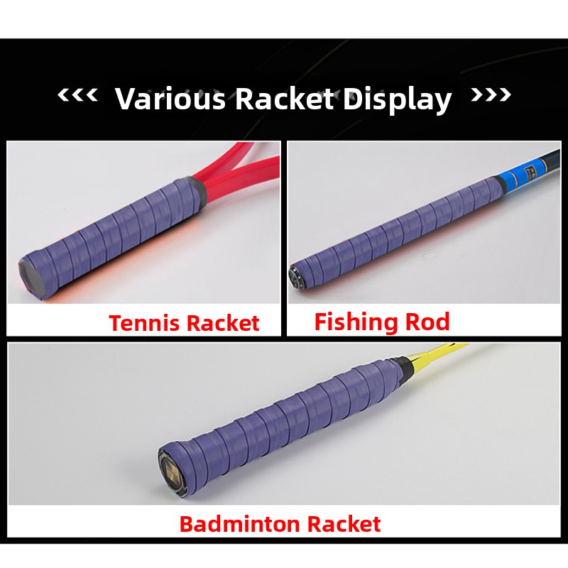 バドミントンラケットグリップ 45m 大型フラットフィルムコ - Badminton Xxl のレビューと価格